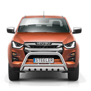 Isuzu D-Max front protection bar polished stainless steel